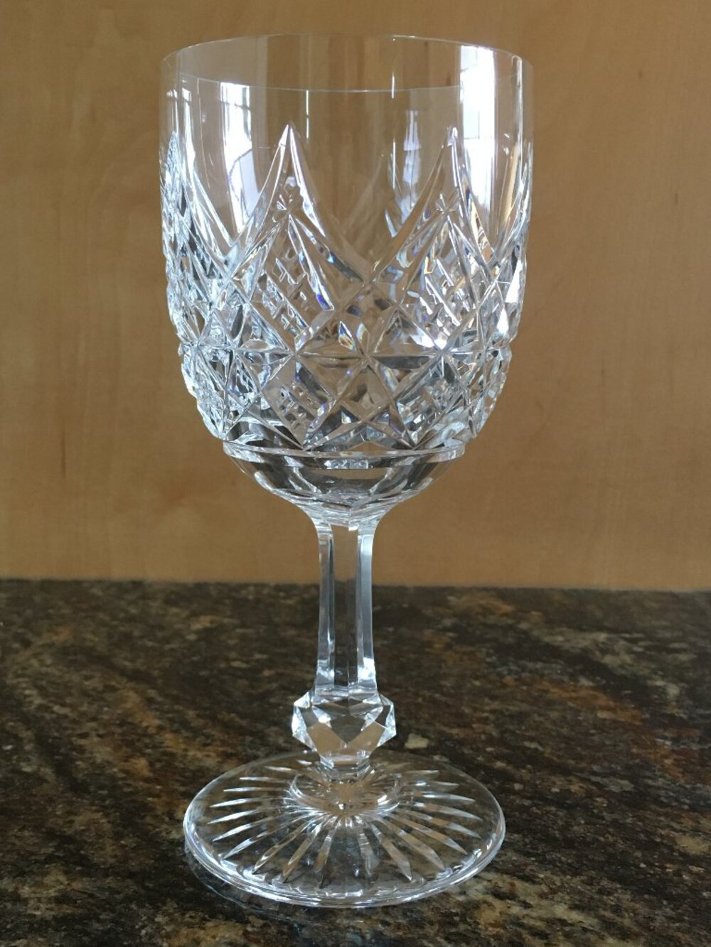 VTG Baccarat France Cut Crystal 'Colbert' Water Glass - C
